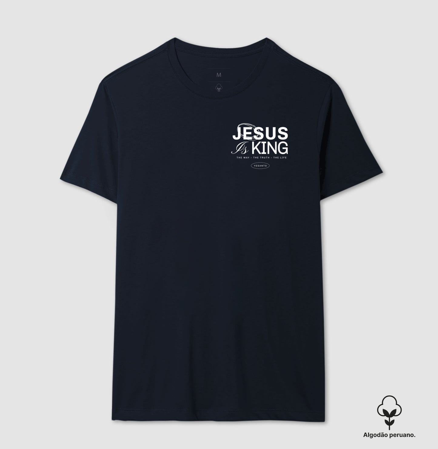 Camiseta algodão peruano Jesus is King