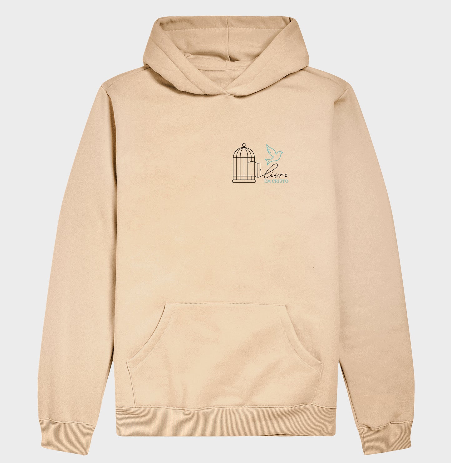 Moletom com capuz Livre em Cristo