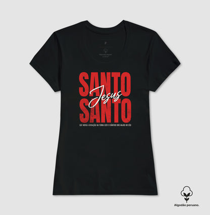 Camiseta algodão peruano Santo Santo - Jesus
