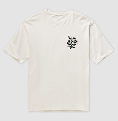 Camiseta oversized Jesus Loves You