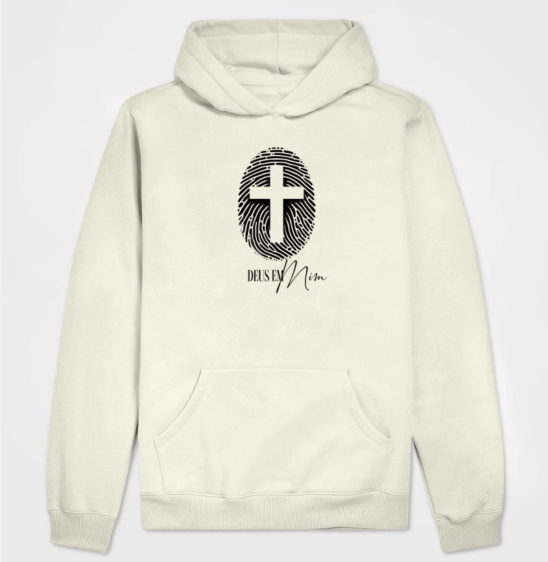 Moletom com capuz Deus em Mim