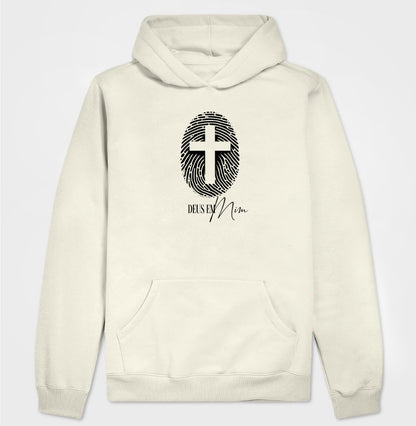 Moletom com capuz Deus em Mim