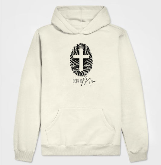 Moletom com capuz Deus em Mim