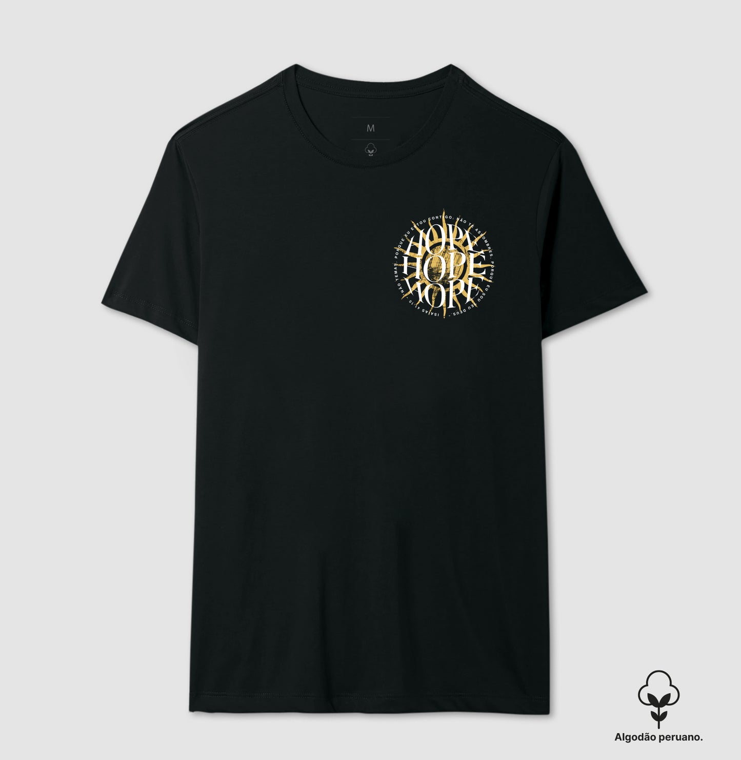 Camiseta algodão peruano Hope