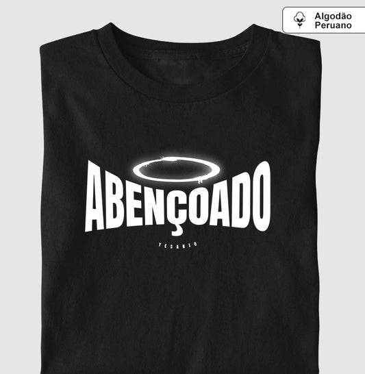 Camiseta algodão peruano Abençoado
