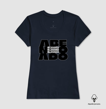 Camiseta algodão peruano Blessed