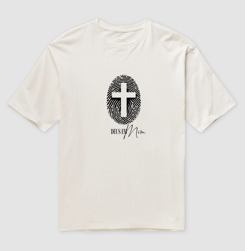 Camiseta oversized Deus em Mim