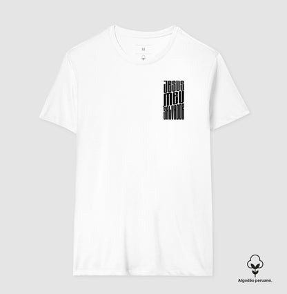 Camiseta algodão peruano Jesus Meu Salvador