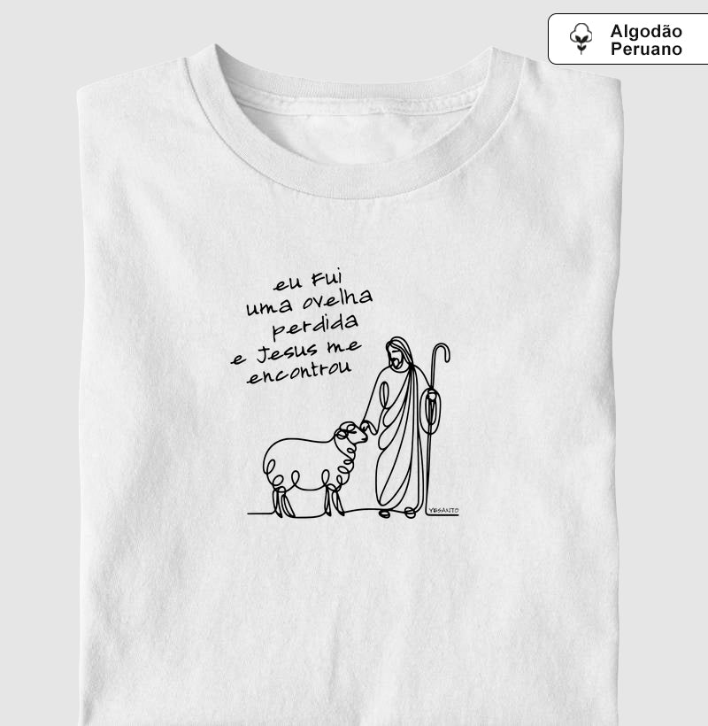 Camiseta algodão peruano Ovelha Encontrada