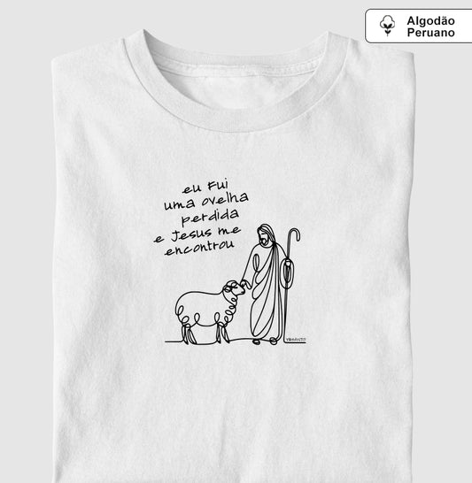 Camiseta algodão peruano Ovelha Encontrada