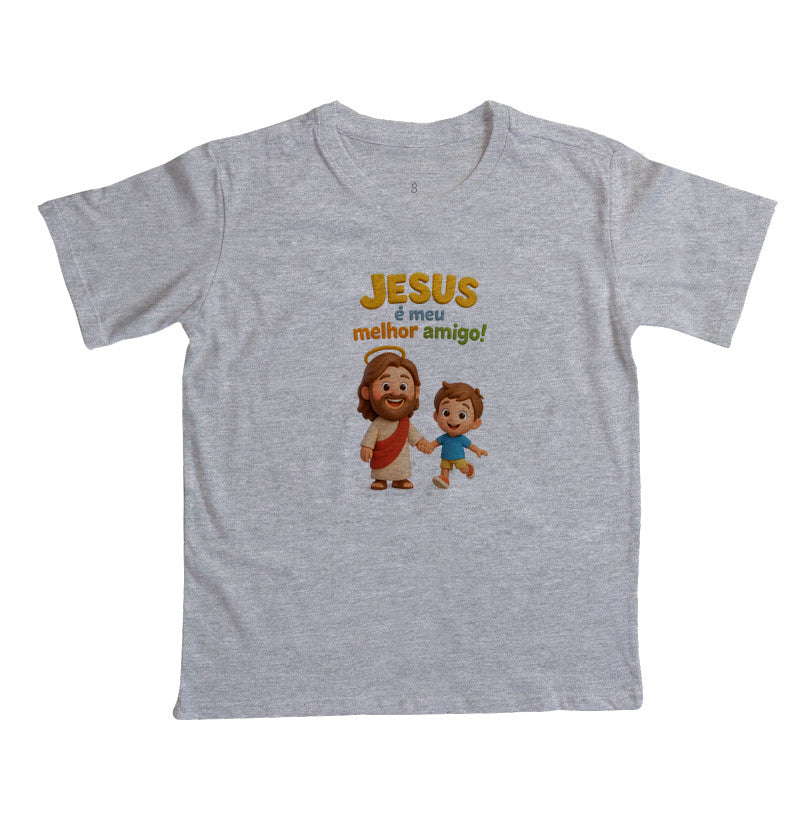 Camiseta infantil Meu melhor amigo