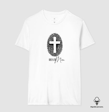 Camiseta algodão peruano Deus em Mim