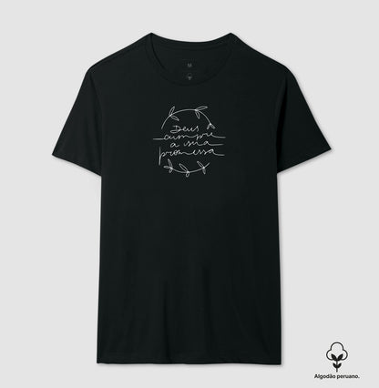 Camiseta algodão peruano Deus Cumpre