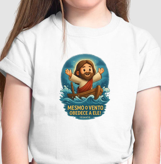 Camiseta infantil O Vento Obedece