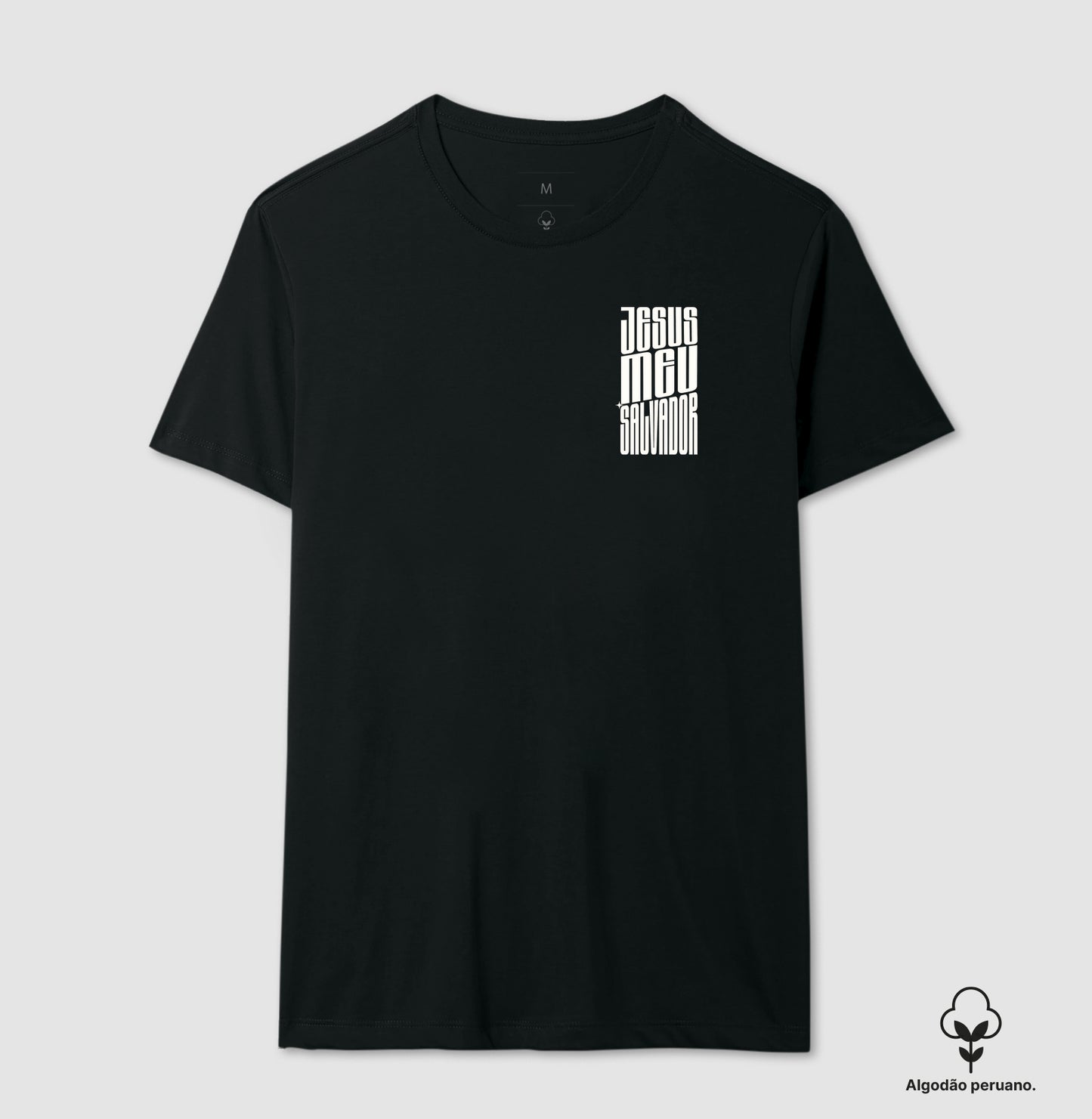 Camiseta algodão peruano Jesus Meu Salvador