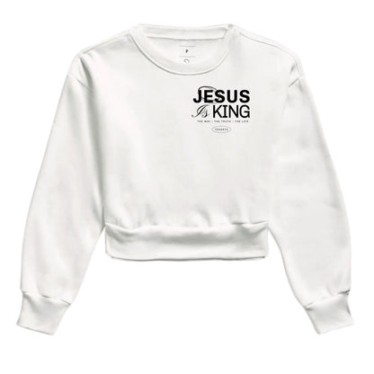Moletom cropped Jesus is King