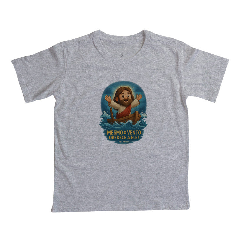 Camiseta infantil O Vento Obedece