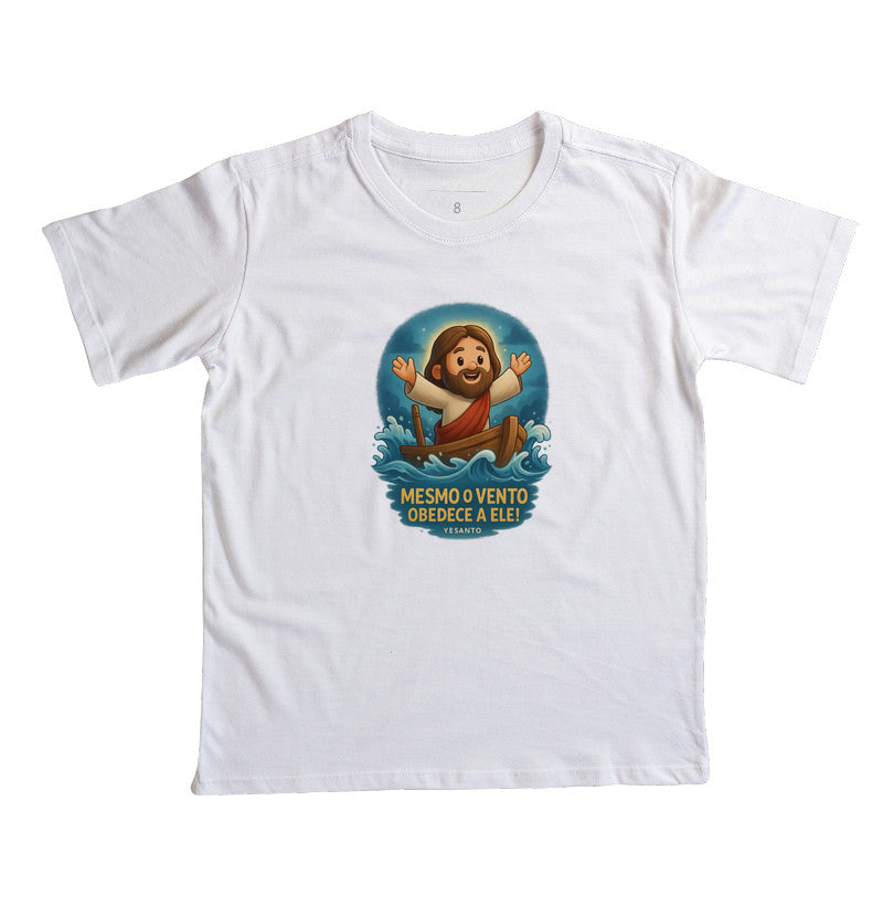Camiseta infantil O Vento Obedece