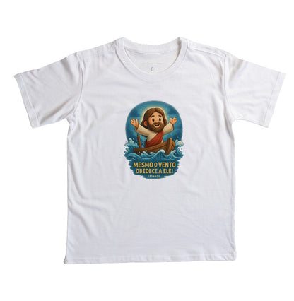 Camiseta infantil O Vento Obedece