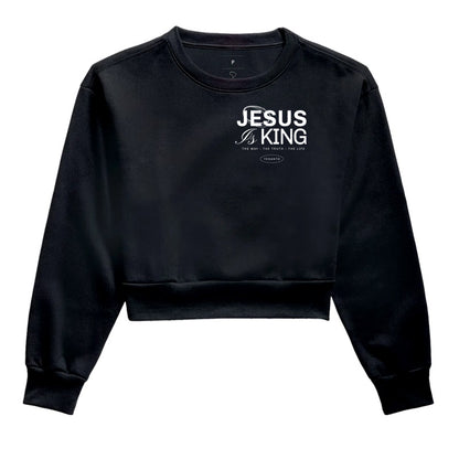Moletom cropped Jesus is King