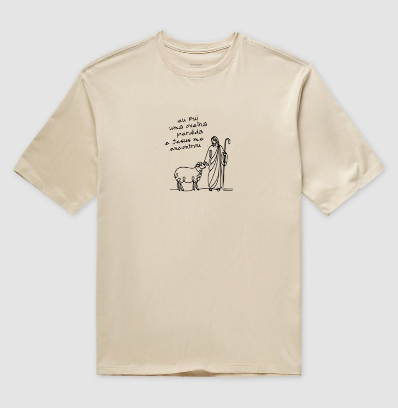 Camiseta oversized Ovelha Encontrada