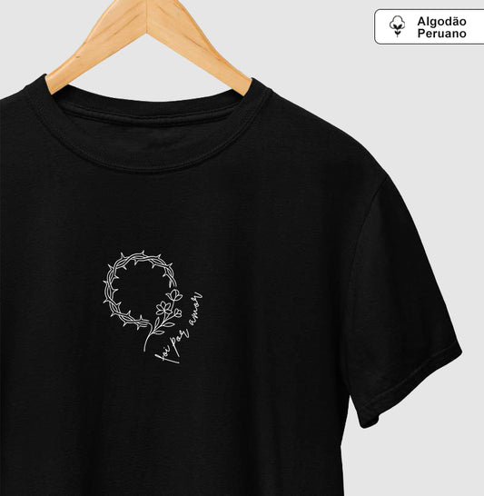 Camiseta algodão peruano Foi por Amor
