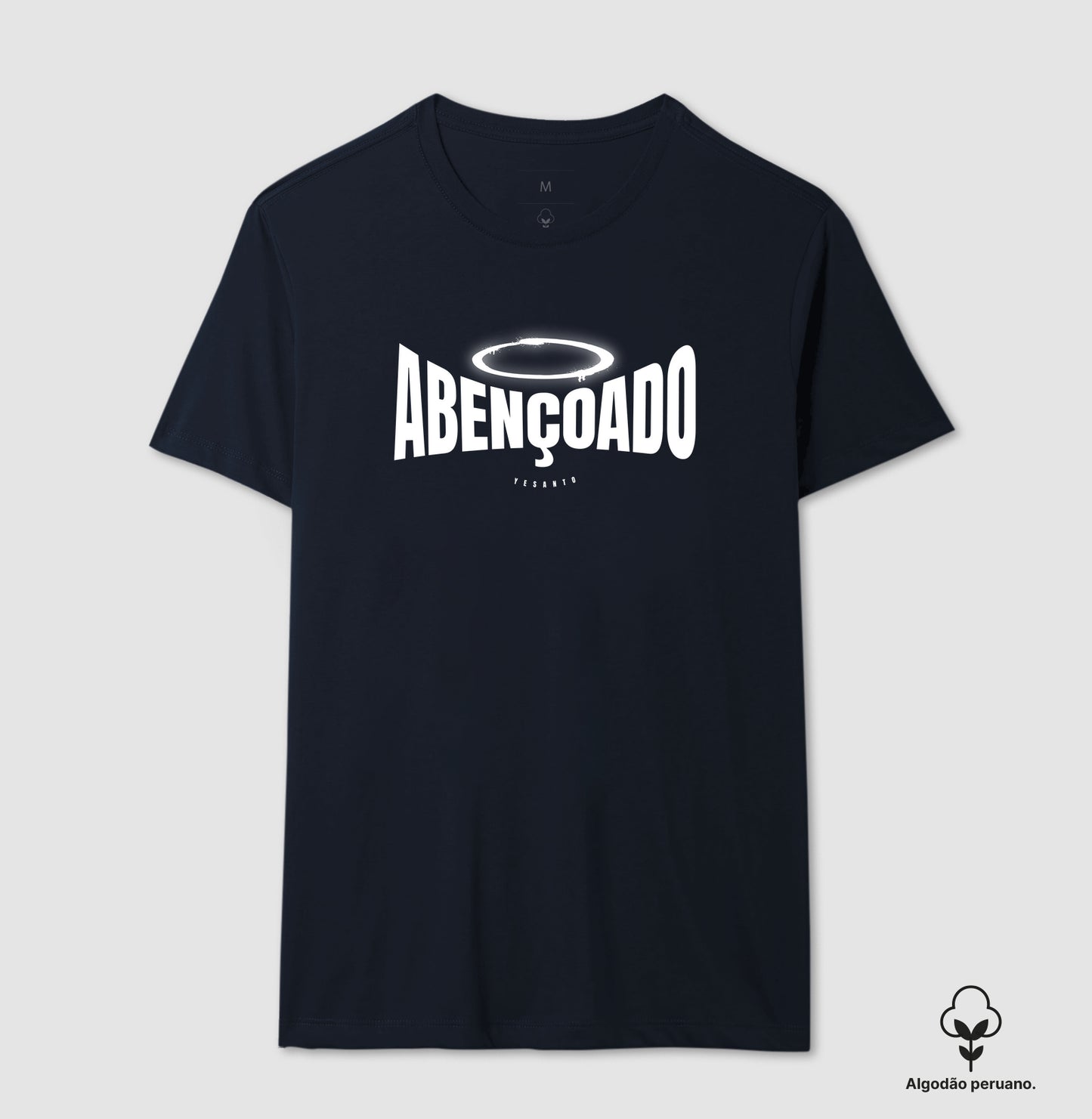 Camiseta algodão peruano Abençoado