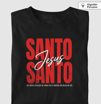 Camiseta algodão peruano Santo Santo - Jesus