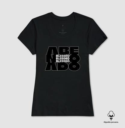 Camiseta algodão peruano Blessed