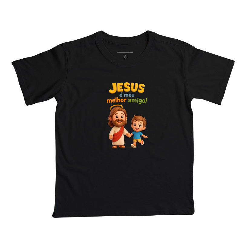 Camiseta infantil Meu melhor amigo