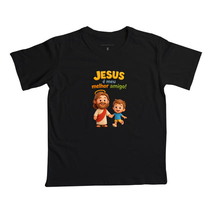 Camiseta infantil Meu melhor amigo