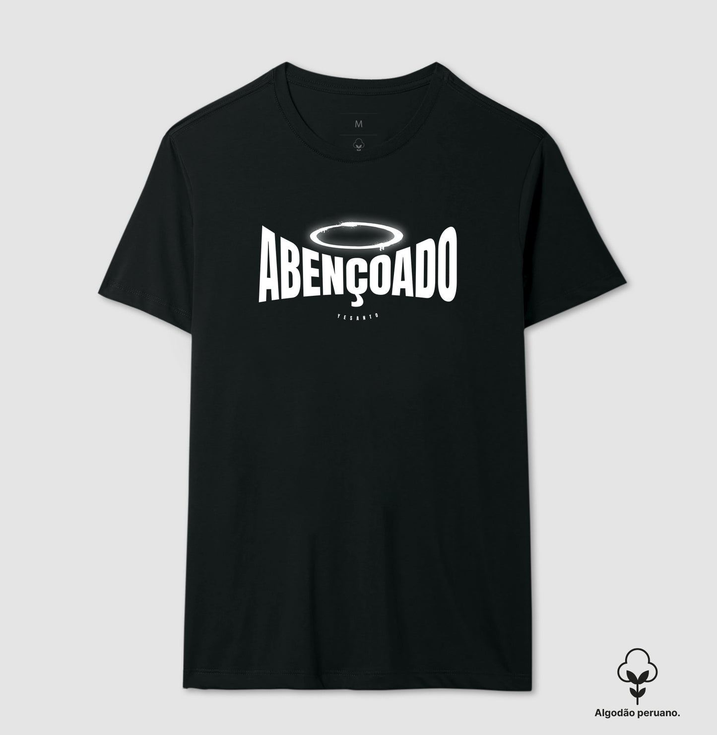 Camiseta algodão peruano Abençoado