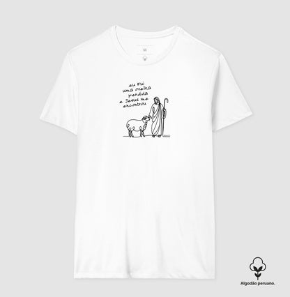 Camiseta algodão peruano Ovelha Encontrada