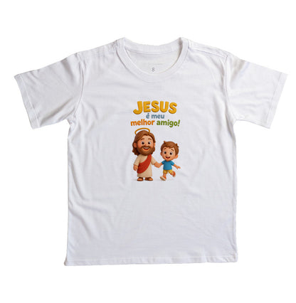 Camiseta infantil Meu melhor amigo