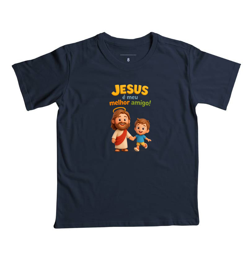 Camiseta infantil Meu melhor amigo