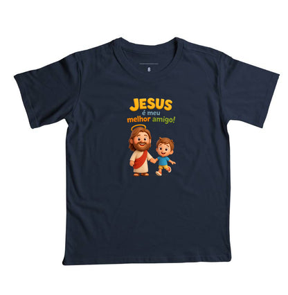 Camiseta infantil Meu melhor amigo