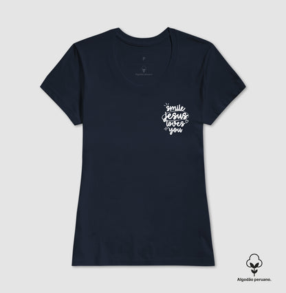 Camiseta algodão peruano Jesus Loves You