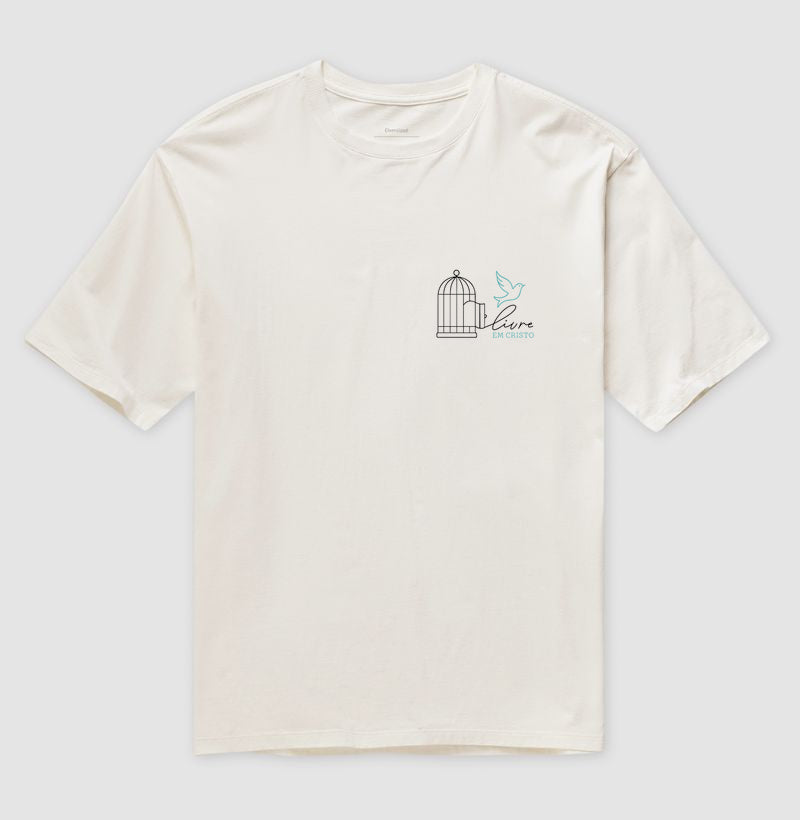 Camiseta oversized Livre em Cristo