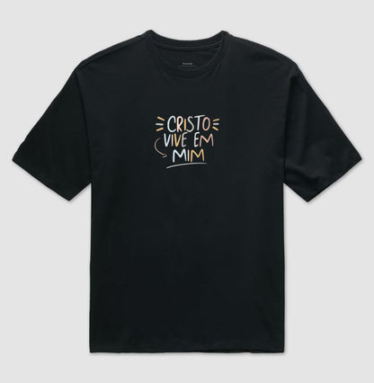 Camiseta oversized Cristo Vive em Mim
