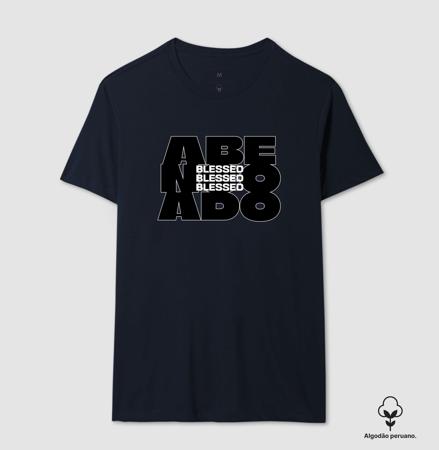 Camiseta algodão peruano Blessed
