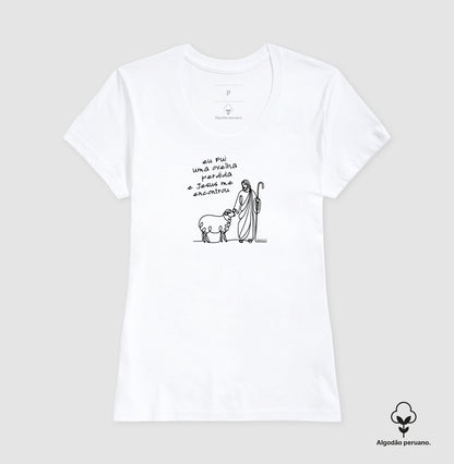Camiseta algodão peruano Ovelha Encontrada