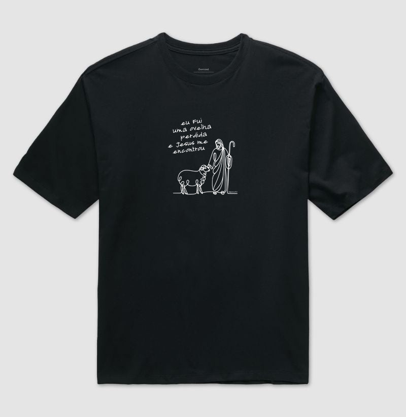 Camiseta oversized Ovelha Encontrada