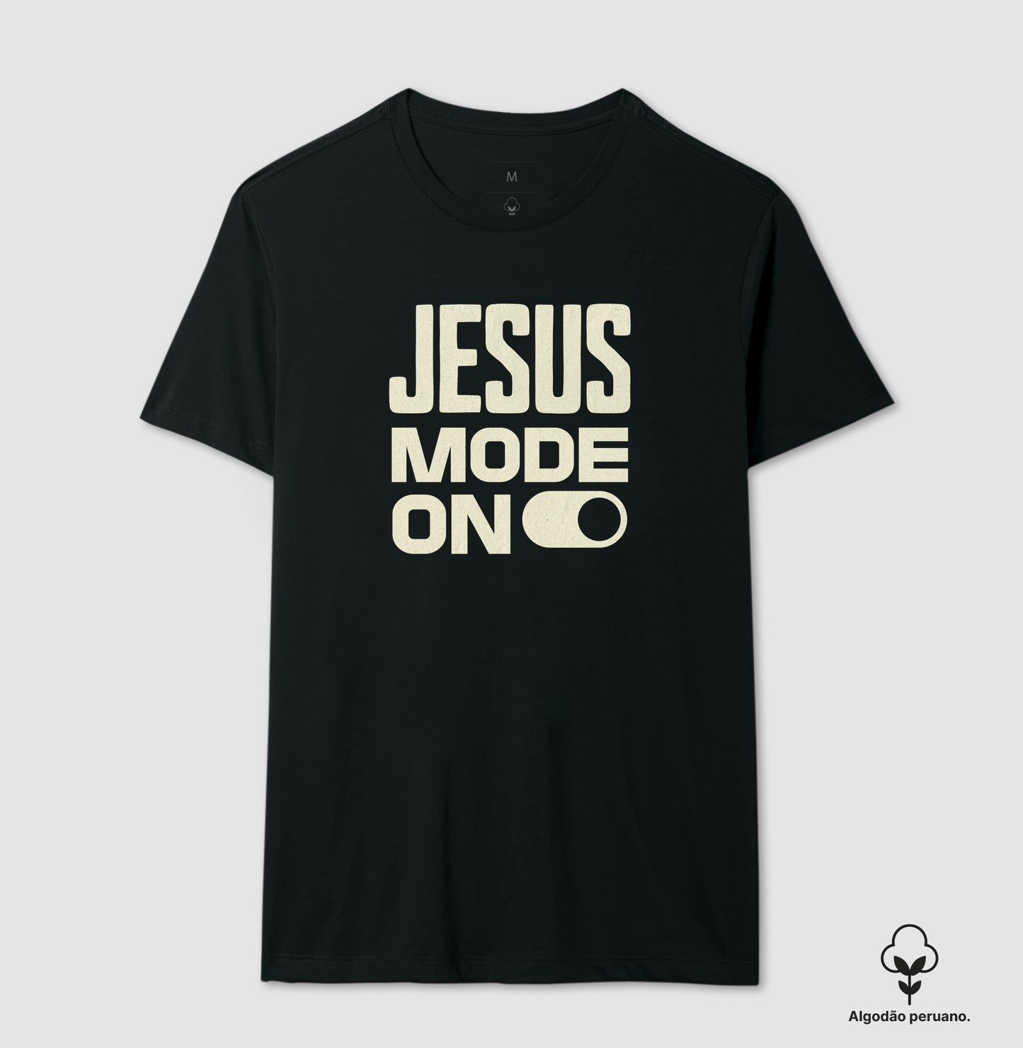 Camiseta algodão peruano Jesus Mode On