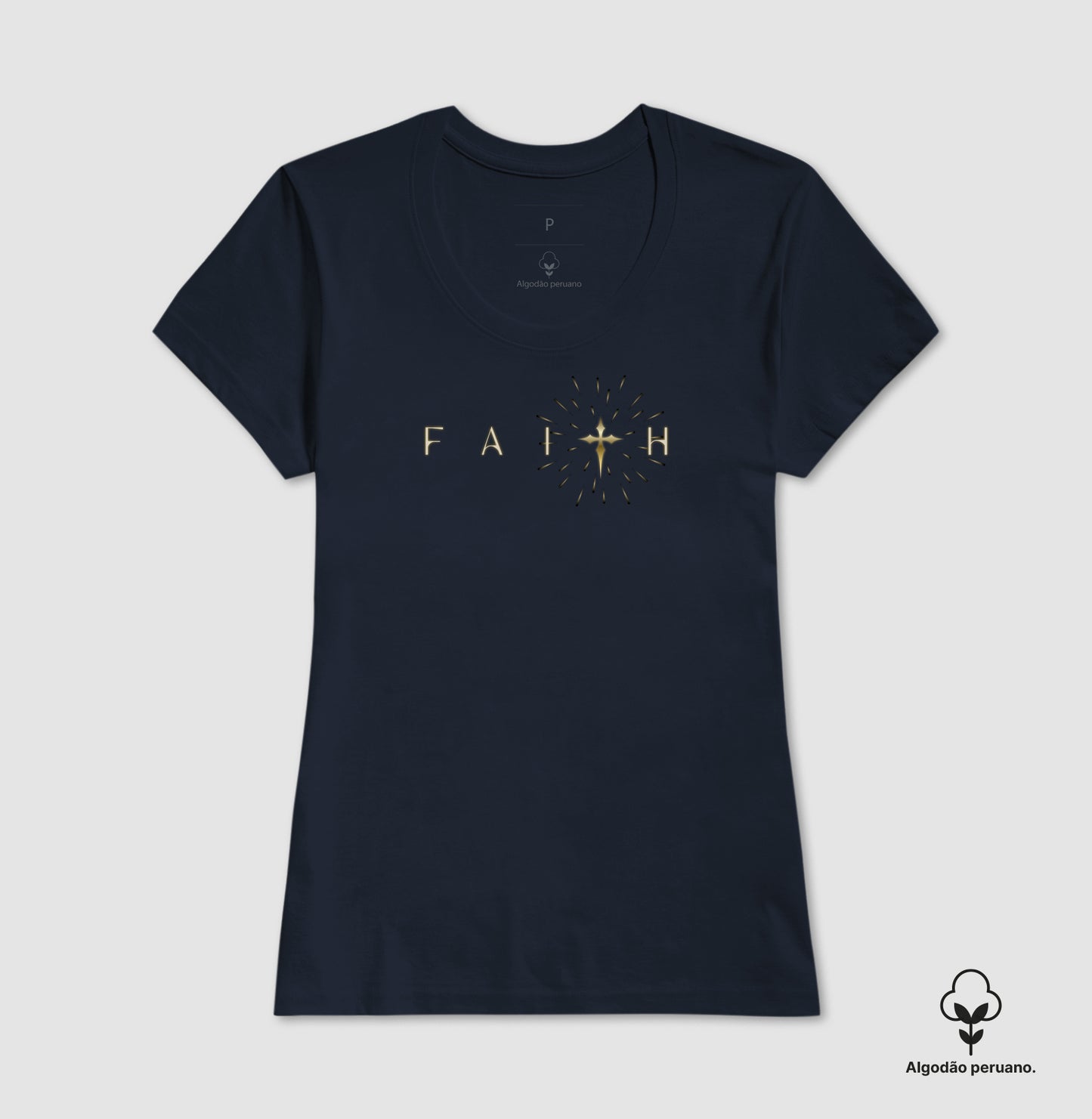 Camiseta algodão peruano Faith
