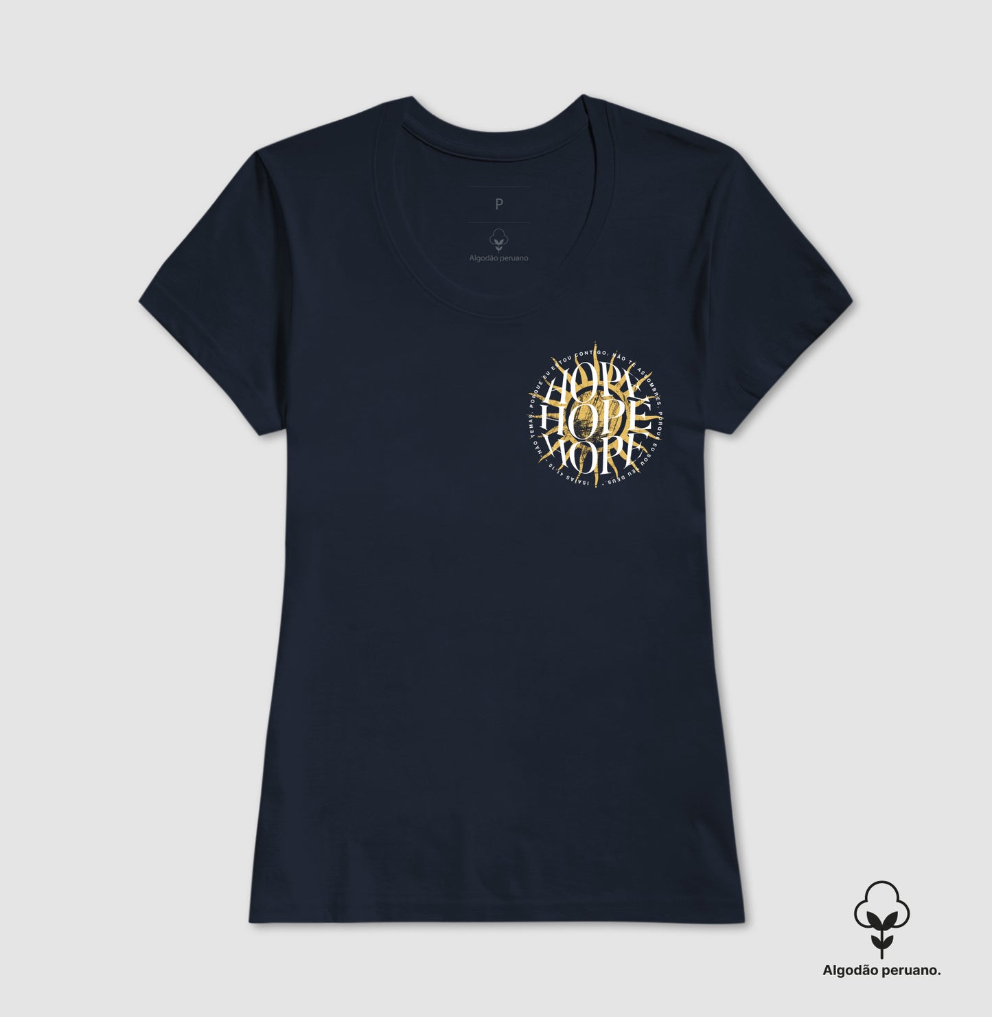 Camiseta algodão peruano Hope