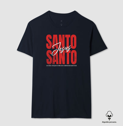 Camiseta algodão peruano Santo Santo - Jesus
