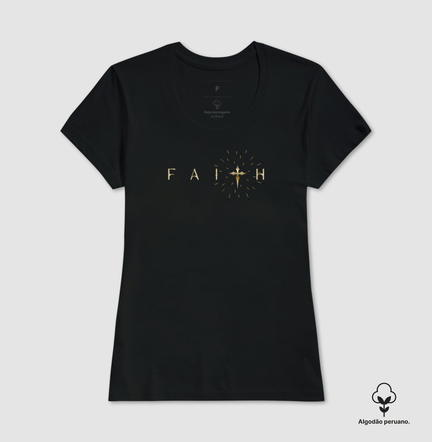Camiseta algodão peruano Faith