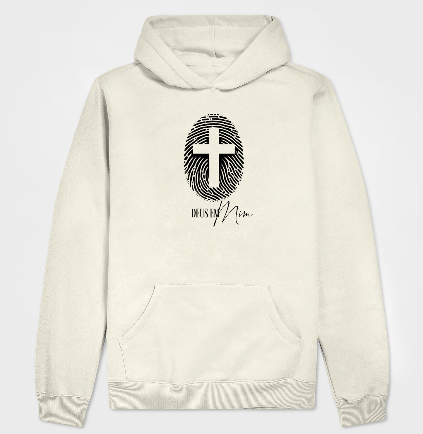 Moletom com capuz Deus em Mim