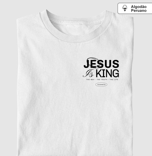 Camiseta algodão peruano Jesus is King