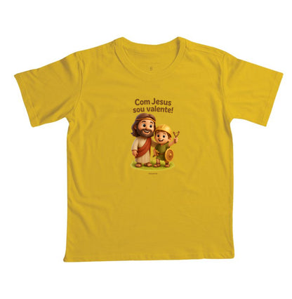 Camiseta infantil Sou valente